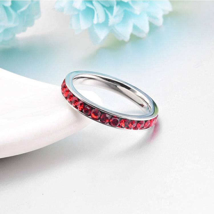 Bague Éternité Rubis