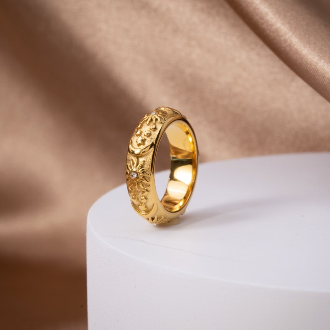 Bague Céleste Dorée