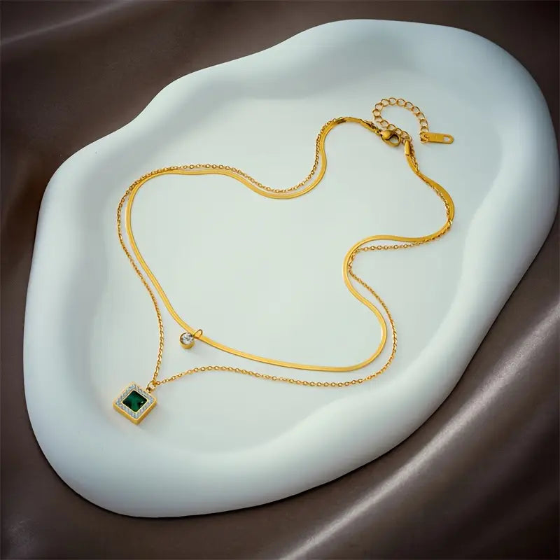 Collier Émeraude Klára