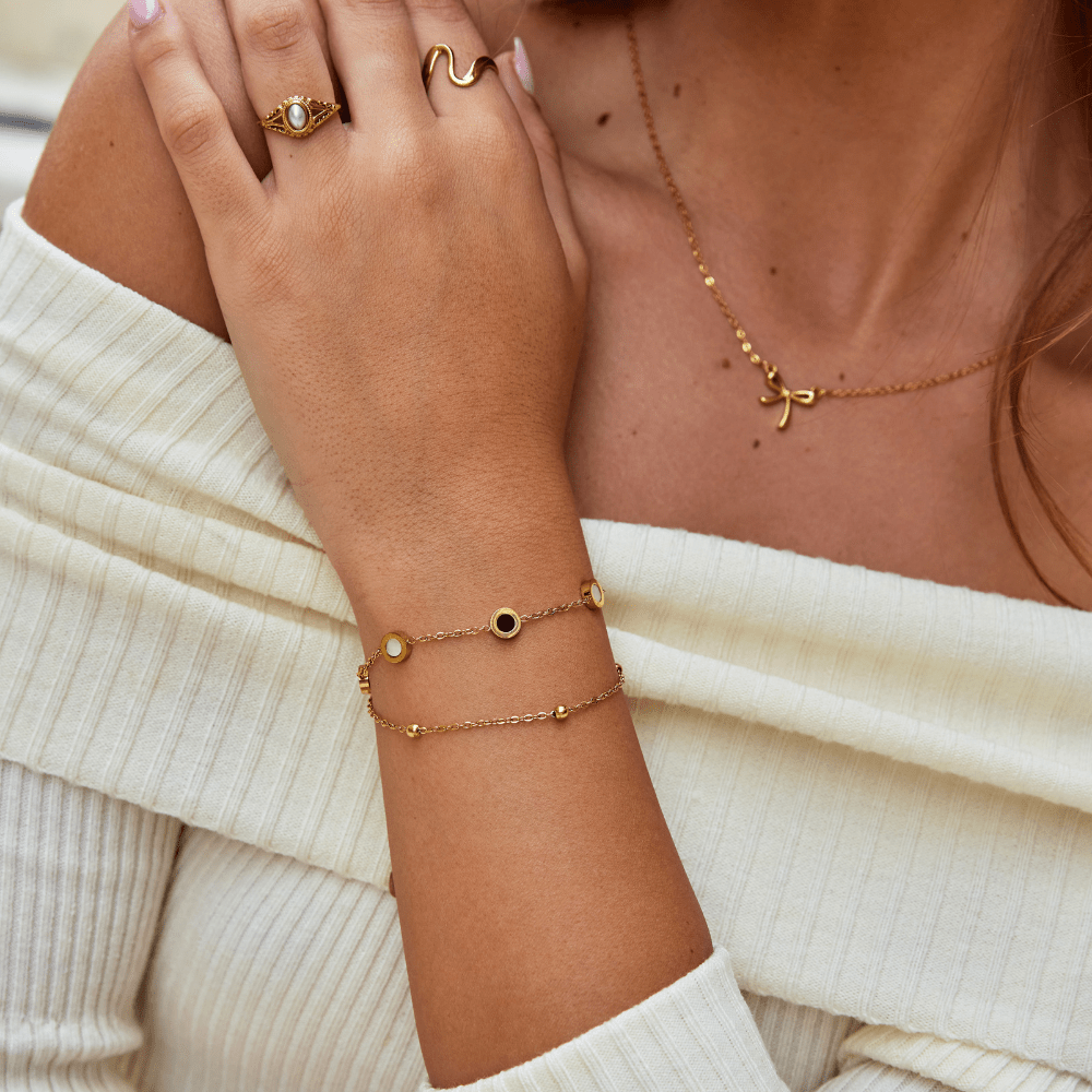 Bracelet Onyx Blanc