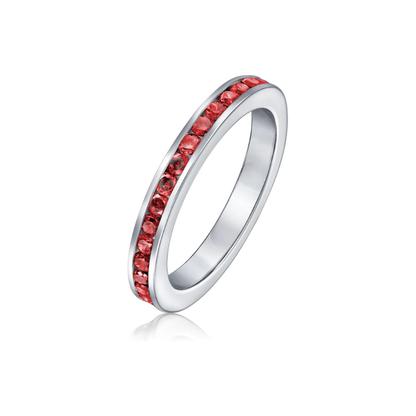 Bague Éternité Rubis