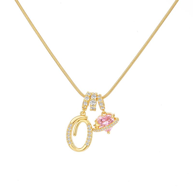 Collier avec pendentif cœur initial