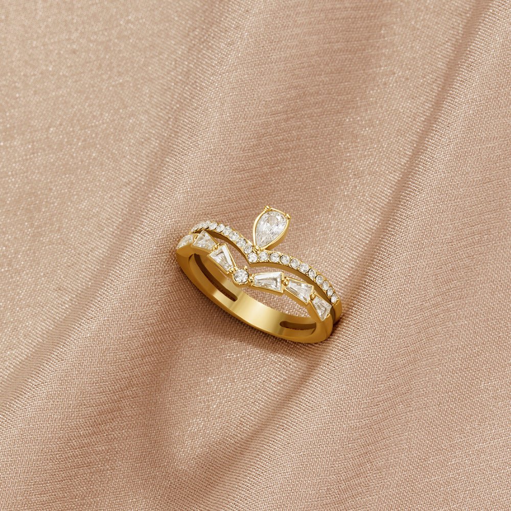 Bague Lilly Dorée  Cristau