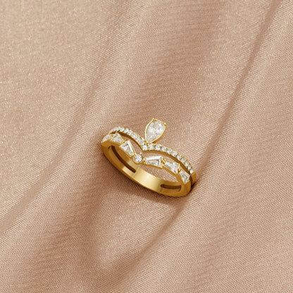 Bague Lilly Dorée  Cristau