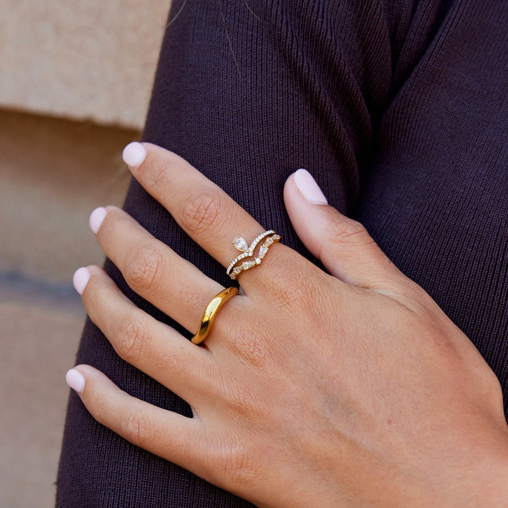 Bague Lilly Dorée  Cristau