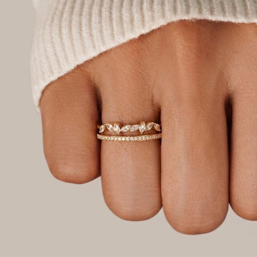 Bague Mia Dorée Cristaux