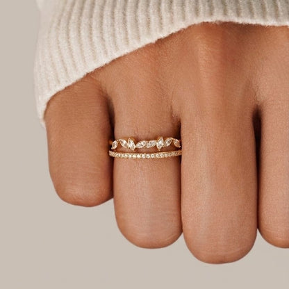 Bague Mia Dorée Cristaux