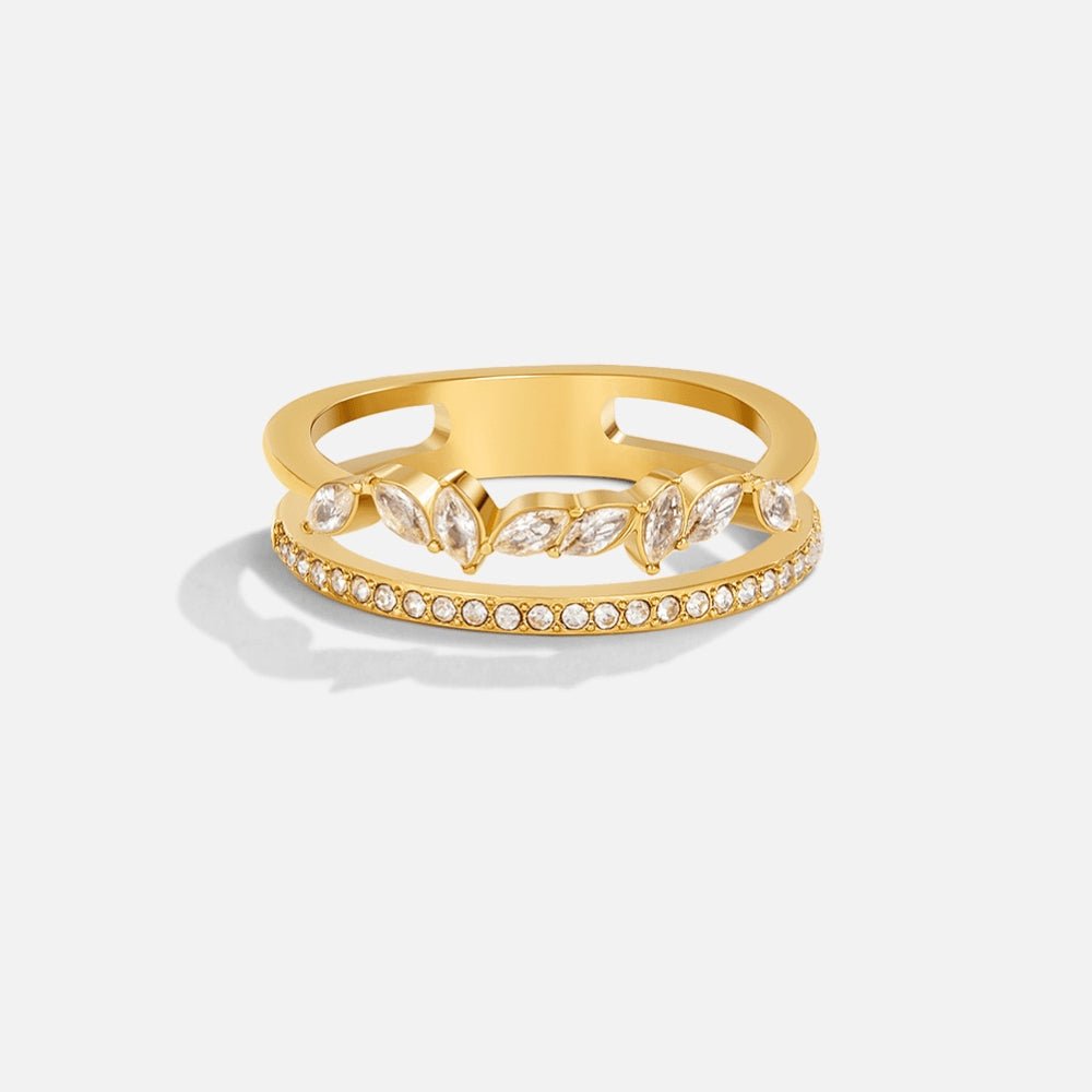 Bague Mia Dorée Cristaux