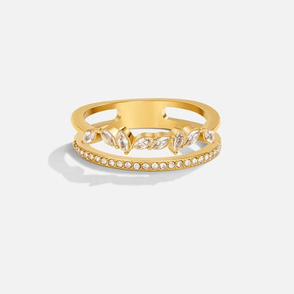 Bague Mia Dorée Cristaux