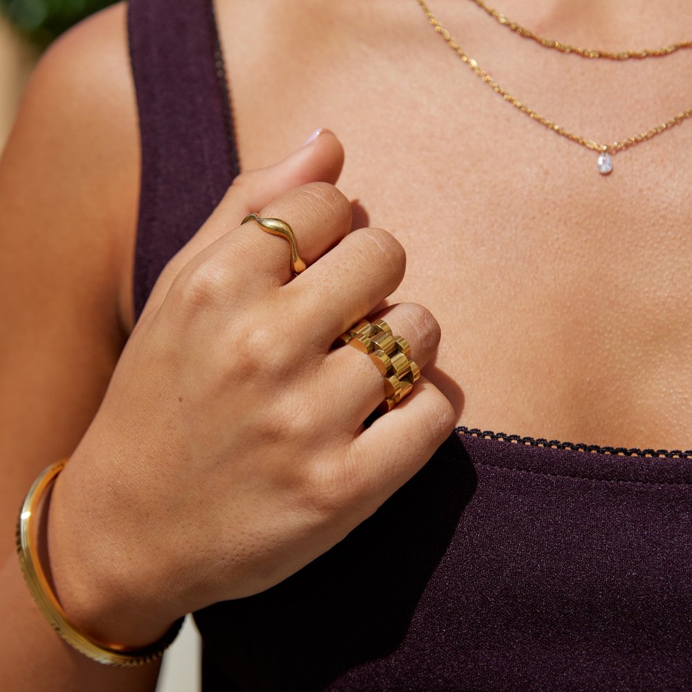 Bague Vague Dorée