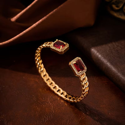 Bracelet Rubis Ouvert Veloria