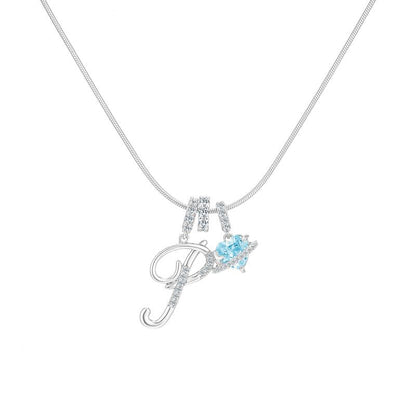 Collier avec pendentif cœur initial