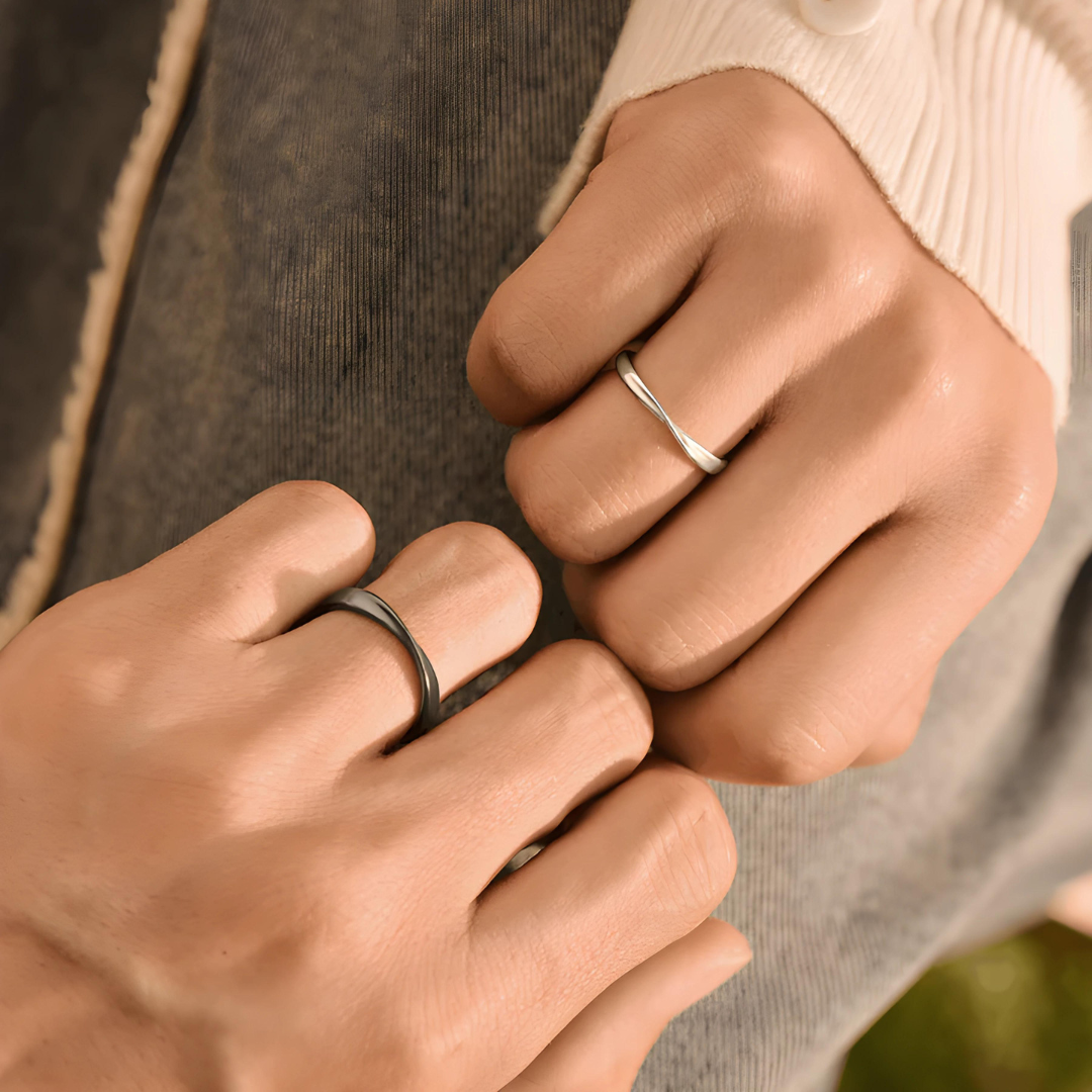 Bague Promesse d’Amour – Ensemble de bagues pour couple