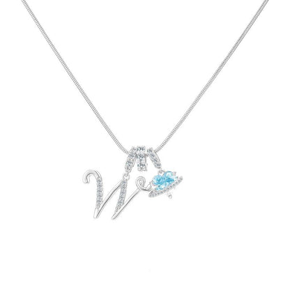 Collier avec pendentif cœur initial