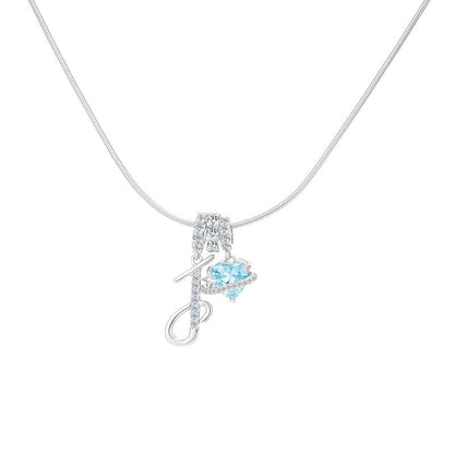 Collier avec pendentif cœur initial