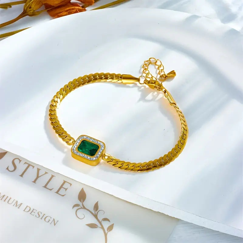 Bracelet Émeraude Emilia