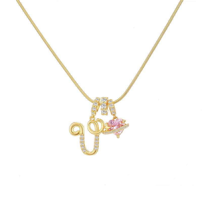 Collier avec pendentif cœur initial