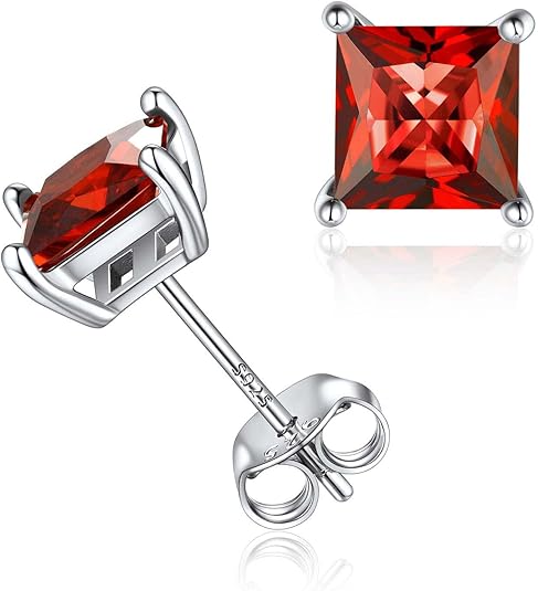 Boucles Puces Rubis Princesse Minimalistes