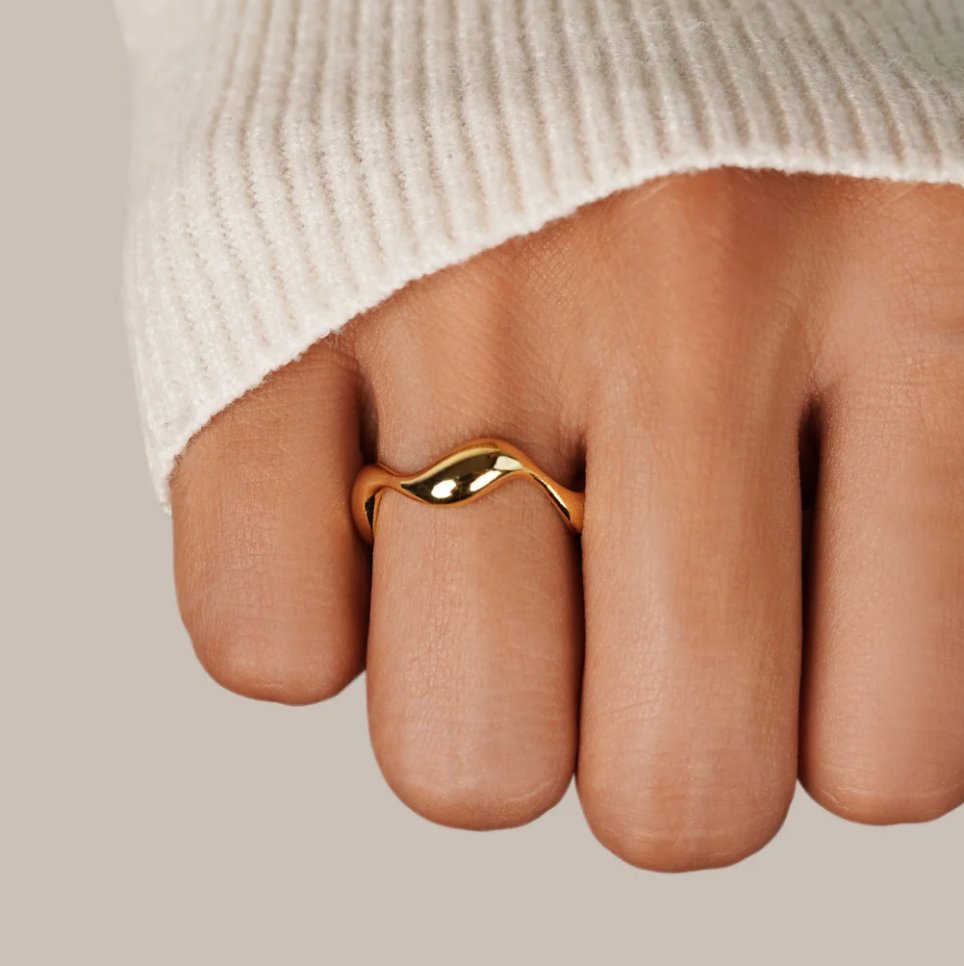 Bague Vague Dorée