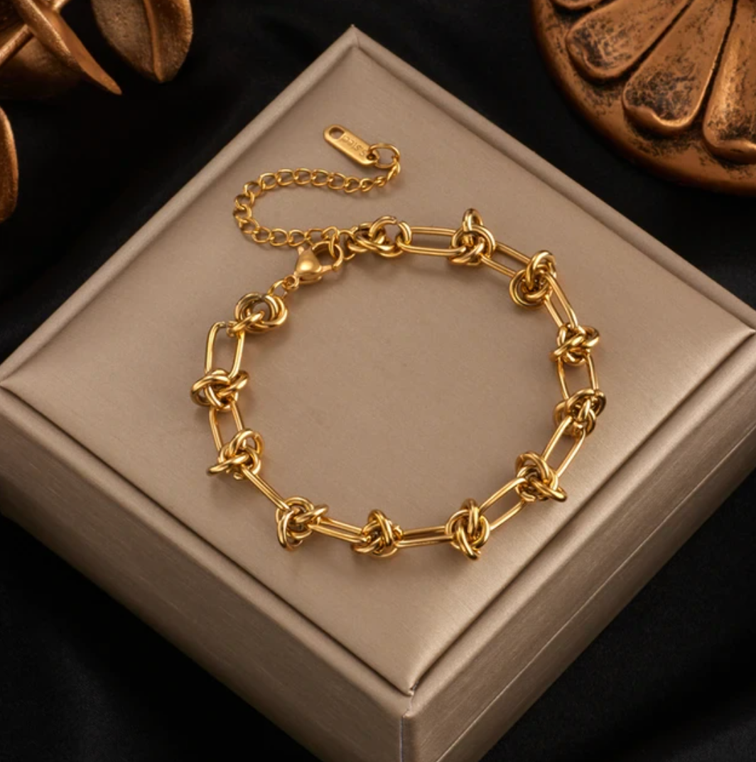 Bracelet Chaîne Moderne Exclusif en Or 18K