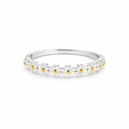 Jardin - Bague de fleurs luxueuse