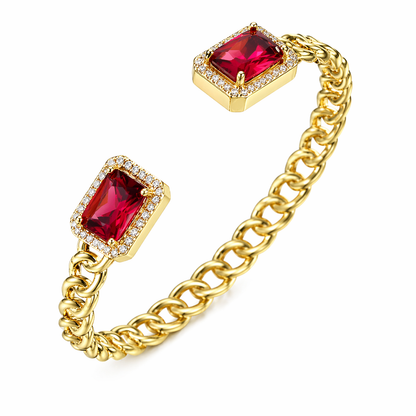 Bracelet Rubis Ouvert Veloria