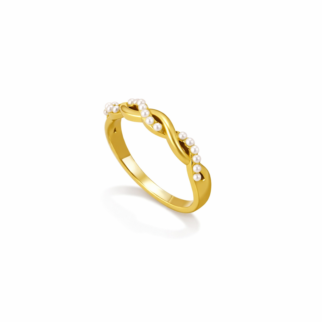 Bague Bella Torsade Perle