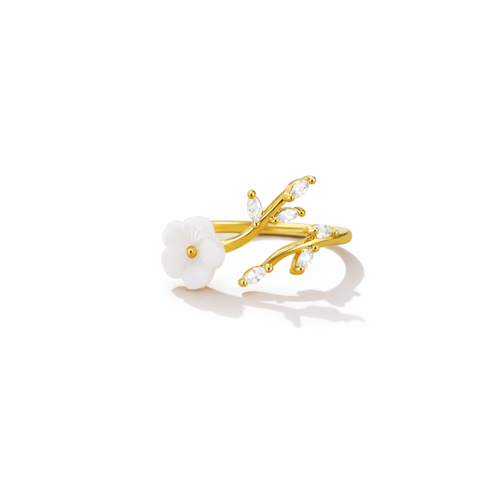 Bague Fleur Blanche