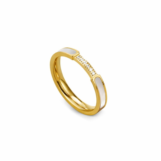 Bague Nacre & Cristaux