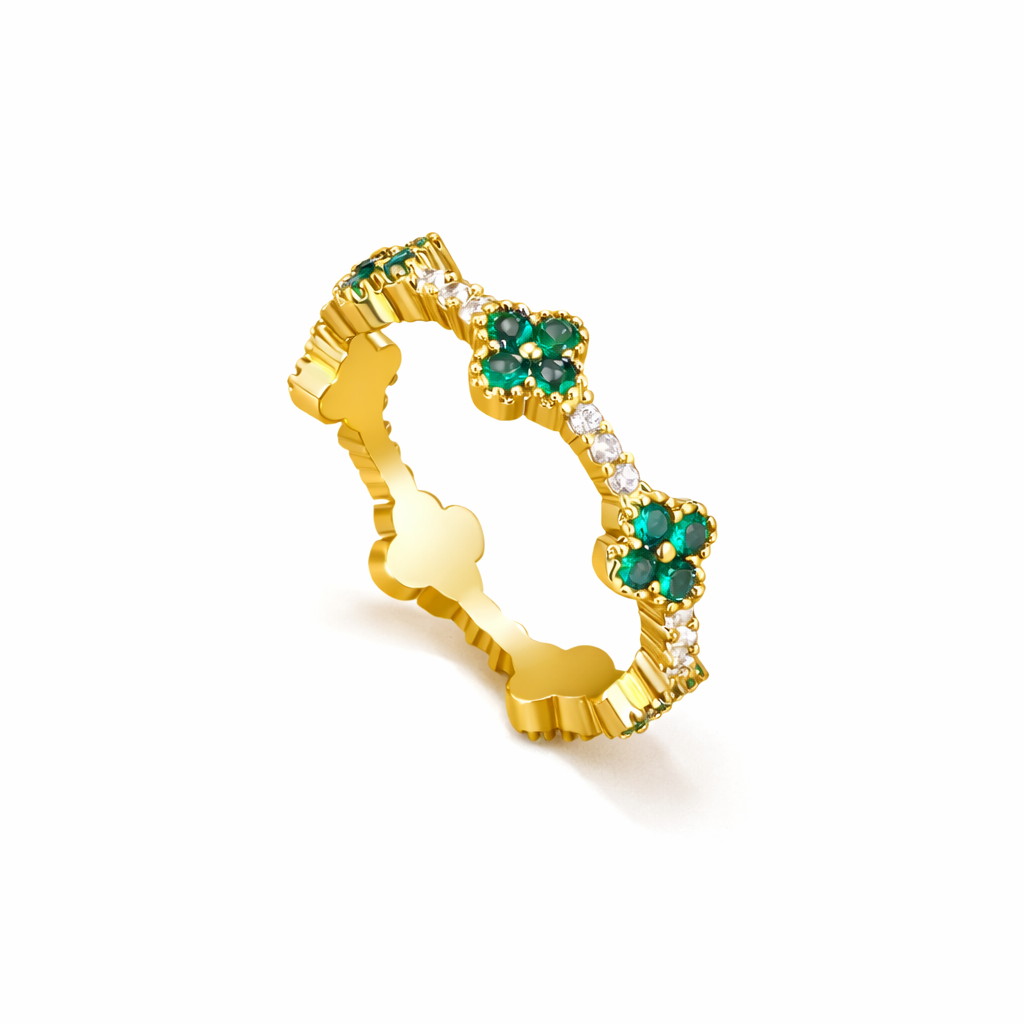 Bague Trèfle Cristal