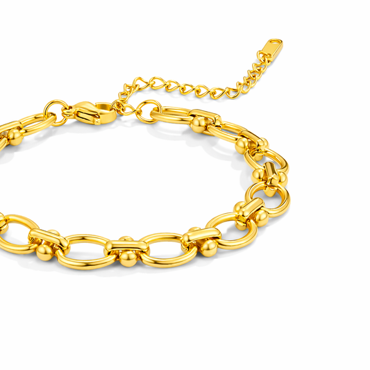Bracelet Chaîne Maillons Dorée