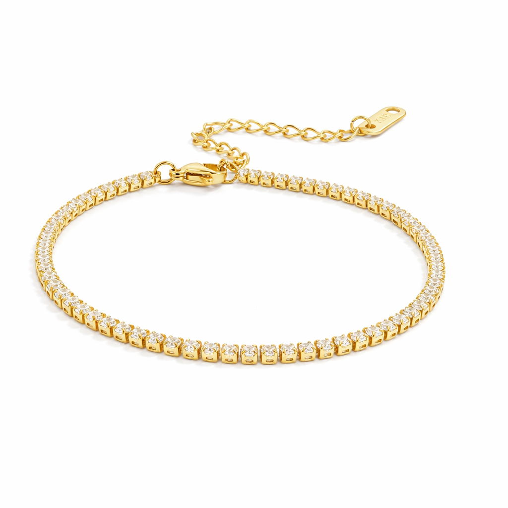 Bracelet Cordelia Tennis Doré