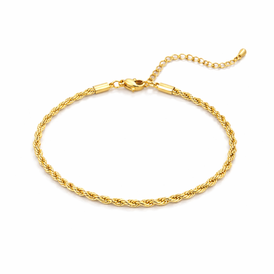 Bracelet Doré Torsadé