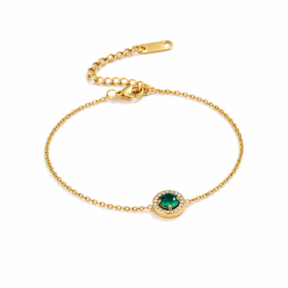 Bracelet Émeraude Verte