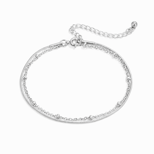 Bracelet Pia Argent Superposé
