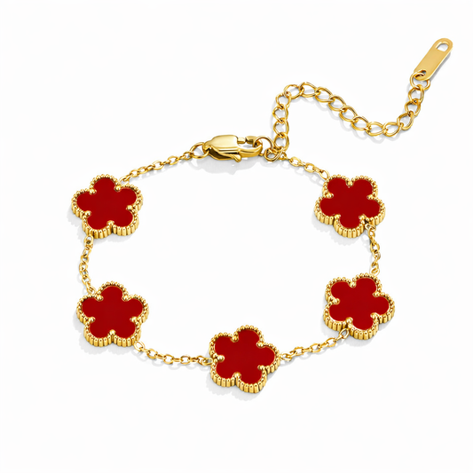 Bracelet Trèfle Rouge Chance