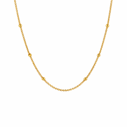 Collier Niyah Chaîne Or avec Perles