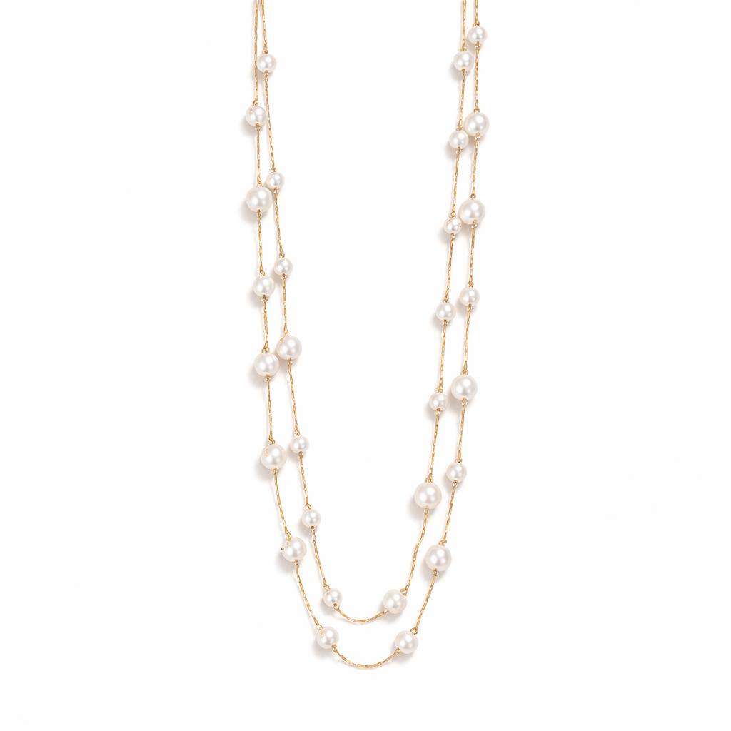 Collier Tori à Perles Superposé
