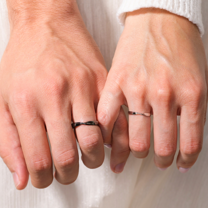 Bague Promesse d’Amour – Ensemble de bagues pour couple