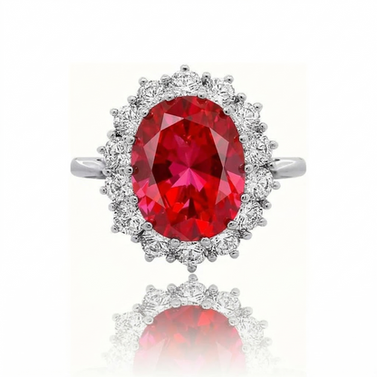 Bague Couronne Écarlate Rubis