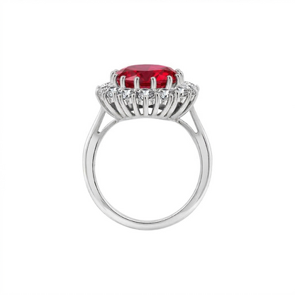 Bague Couronne Écarlate Rubis