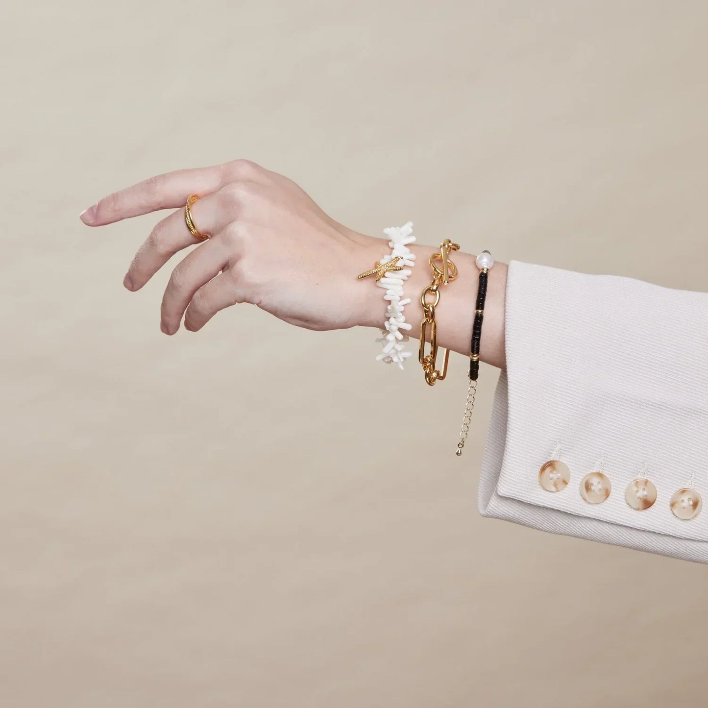 Bracelet T-Bar en Lien