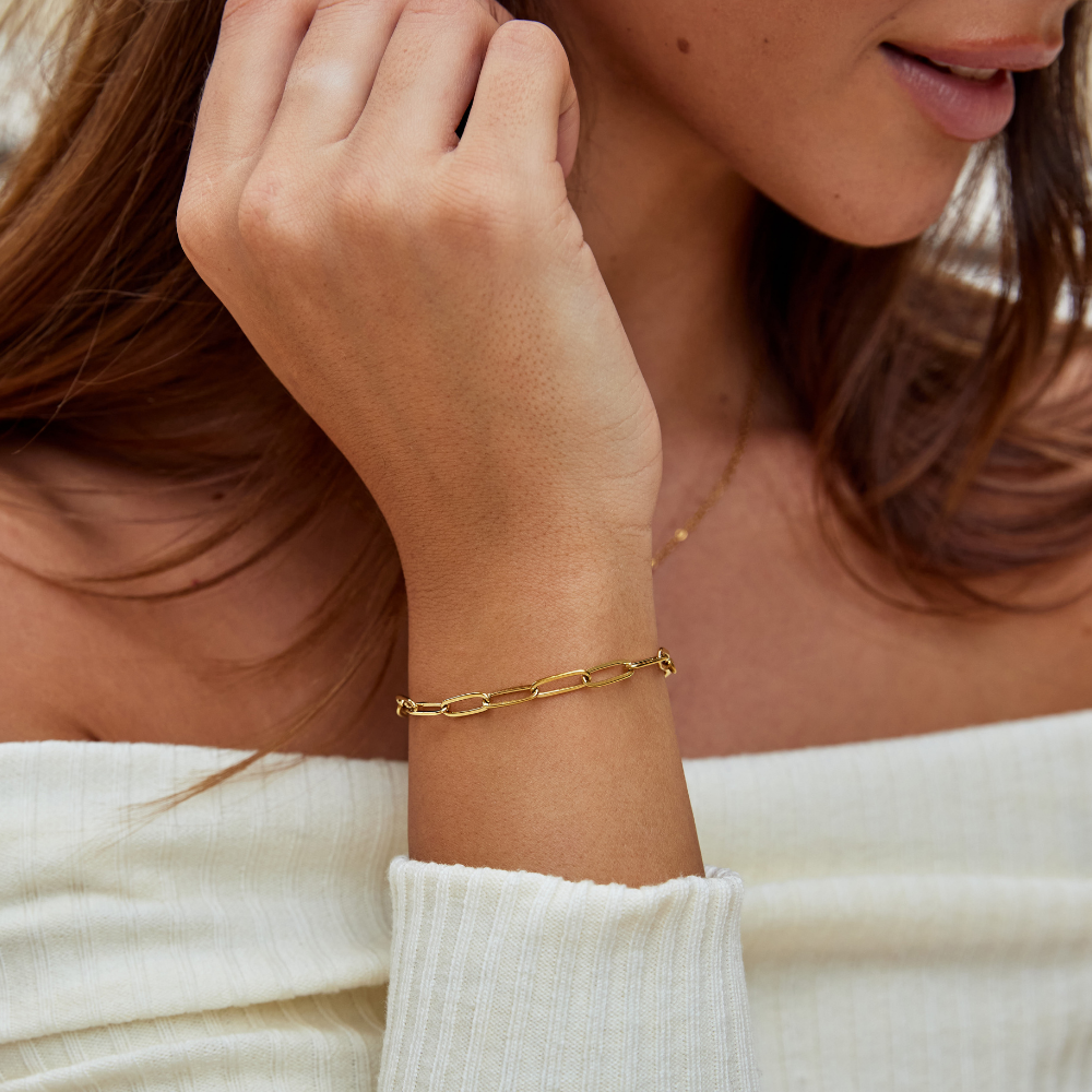 Bracelet Trombone Doré