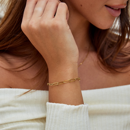 Bracelet Trombone Doré