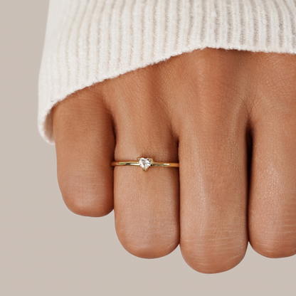 Bague Cœur Cristal