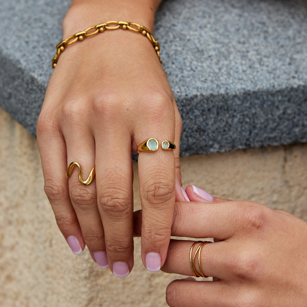 Bague Aigue-Marine Vintage