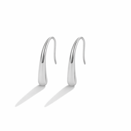 Boucles Francesca goutte argent