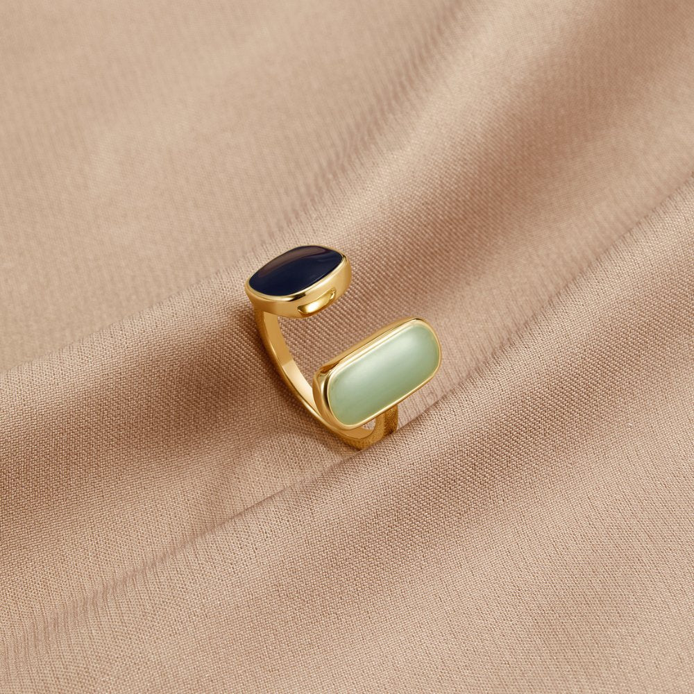 Bague Enroulée Aigue-marine