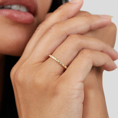 Bague Arquette Dorée Cristaux