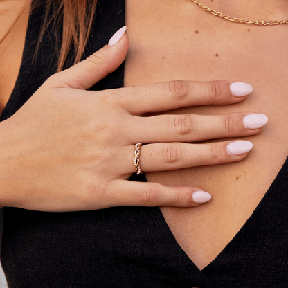 Bague Bella Torsade Perle
